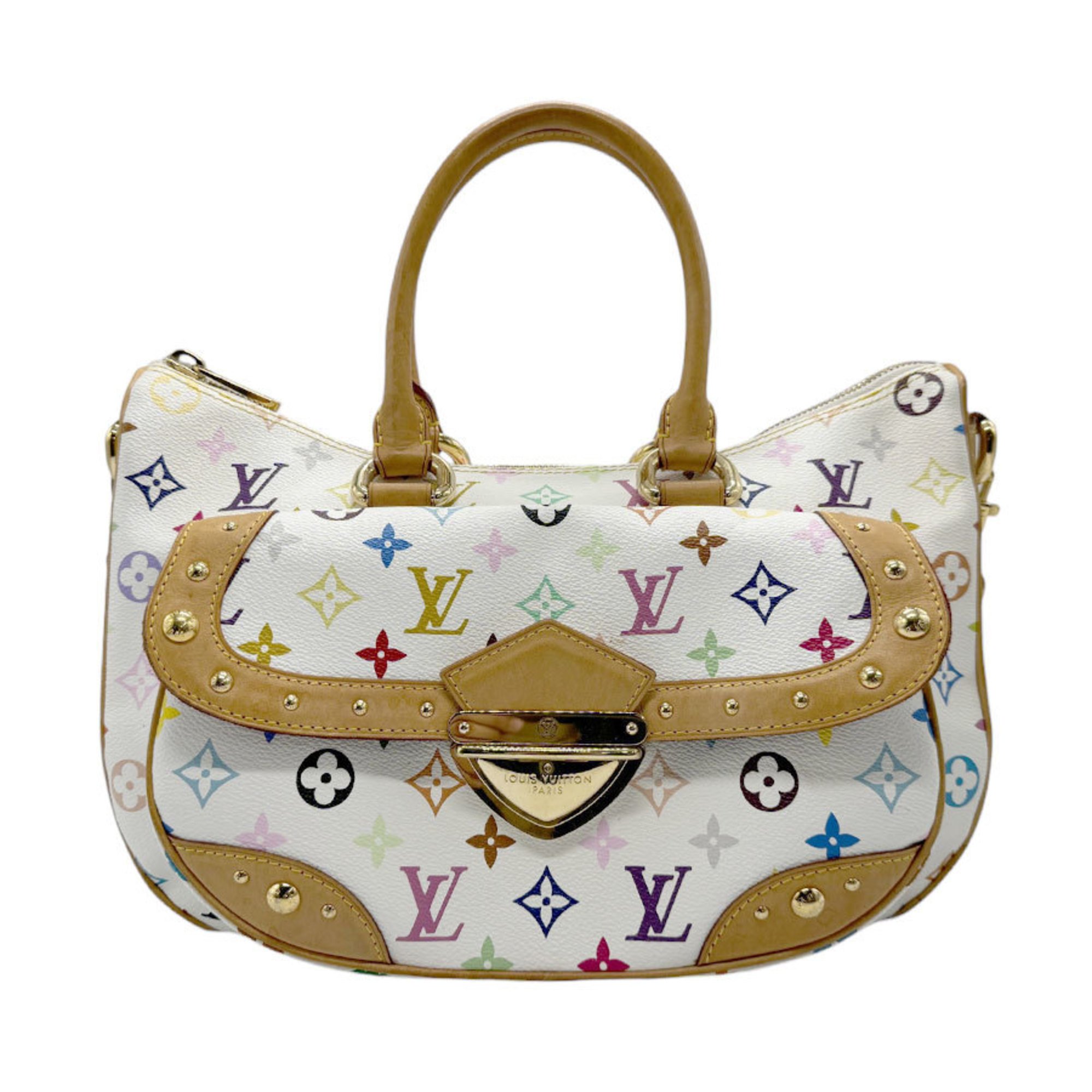 Louis Vuitton LOUIS VUITTON Handbag Shoulder Bag Monogram Multicolor Rita Blanc Women's M40125 b0091