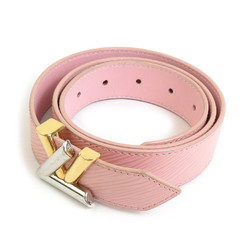 Louis Vuitton Epi Santur Belt, Leather, Metal, Light Pink, Silver, Gold, Women's, M9944, e59323g