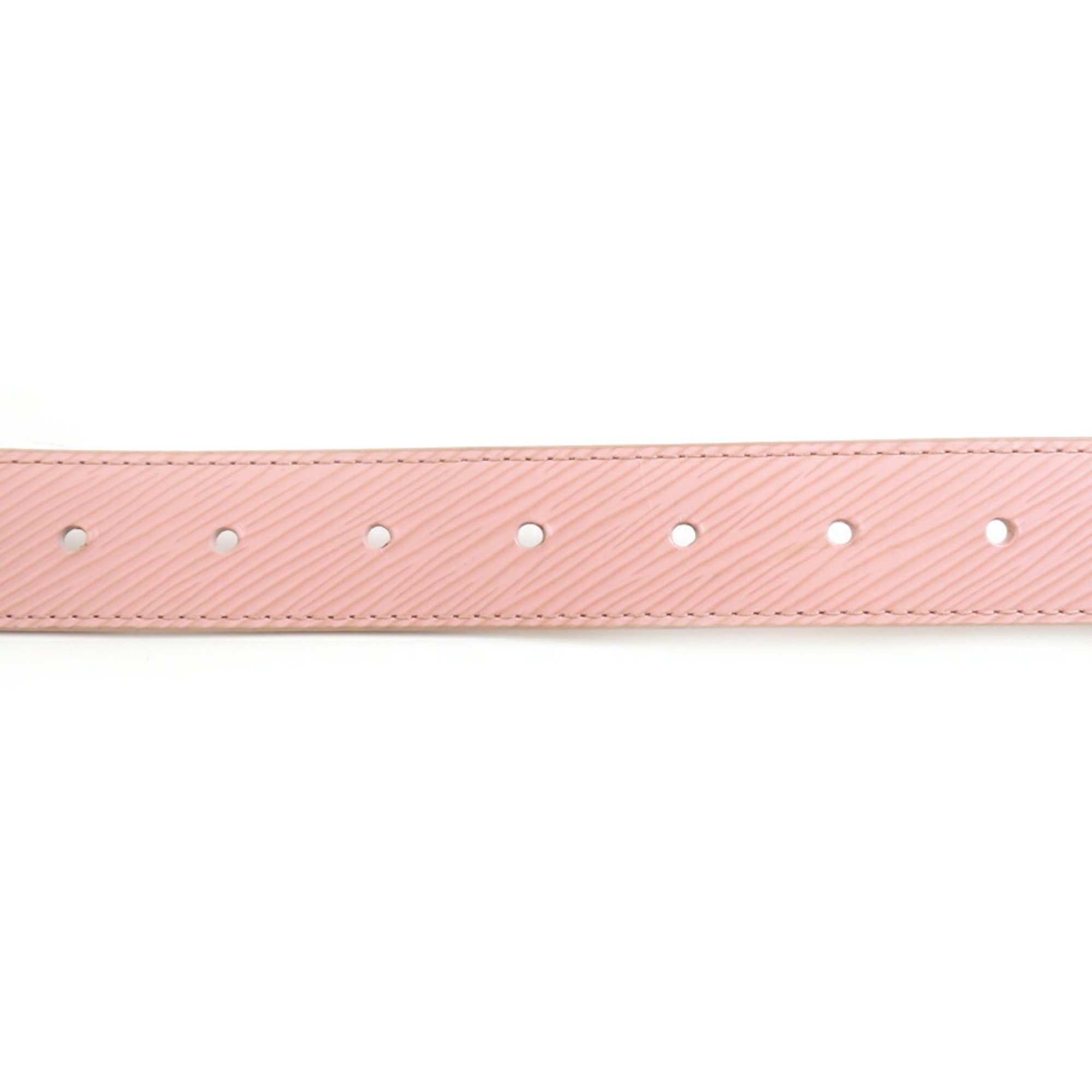 Louis Vuitton Epi Santur Belt, Leather, Metal, Light Pink, Silver, Gold, Women's, M9944, e59323g