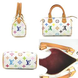 Louis Vuitton LOUIS VUITTON Handbag Monogram Multicolor Speedy Blanc Women's M92645 e59355a