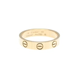 Cartier Love Mini Love Ring Pink Gold (18K) Fashion No Stone Band Ring Pink Gold