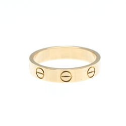 Cartier Love Mini Love Ring Pink Gold (18K) Fashion No Stone Band Ring Pink Gold