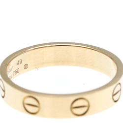 Cartier Love Mini Love Ring Pink Gold (18K) Fashion No Stone Band Ring Pink Gold