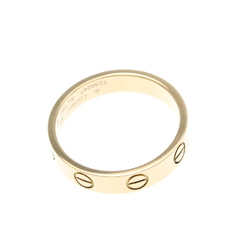 Cartier Love Mini Love Ring Pink Gold (18K) Fashion No Stone Band Ring Pink Gold