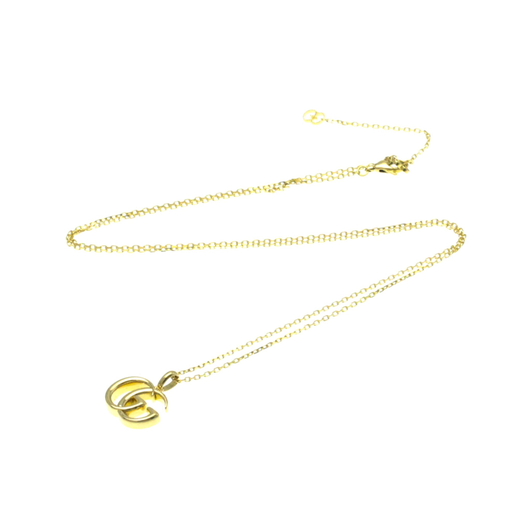 Gucci GG Necklace Yellow Gold (18K) No Stone Men,Women Fashion Pendant Necklace (Gold)