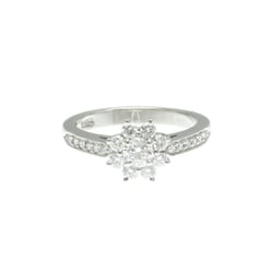 Tiffany Flora Diamond Ring Platinum Fashion Diamond Band Ring Silver