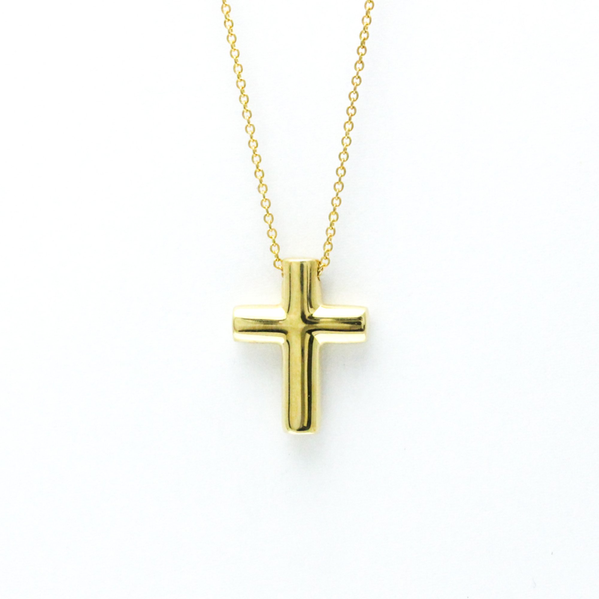 Tiffany Dots Cross Diamond Yellow Gold (18K) Diamond Men,Women Fashion Pendant Necklace (Gold)