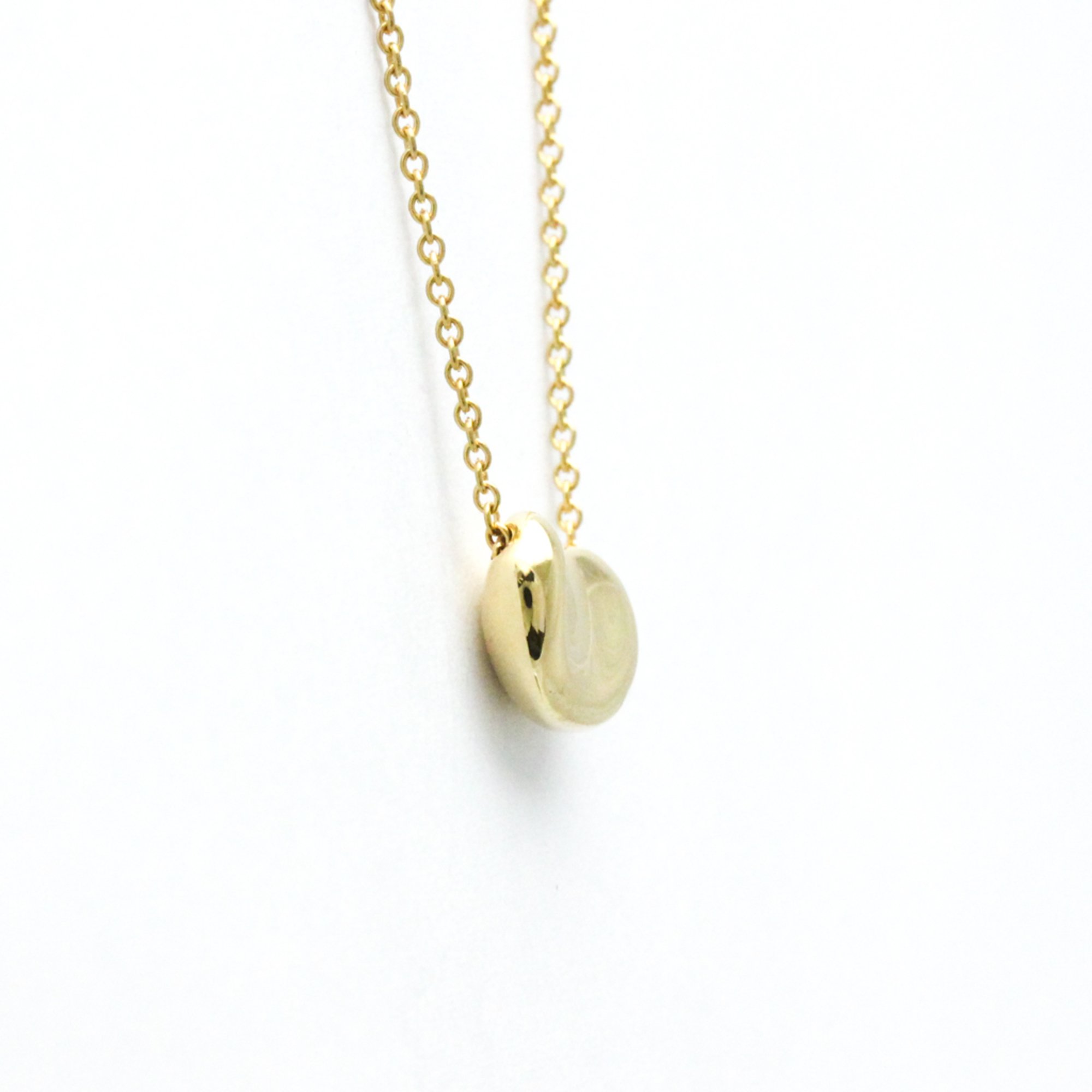 Tiffany Bean Yellow Gold (18K) No Stone Men,Women Fashion Pendant Necklace (Gold)