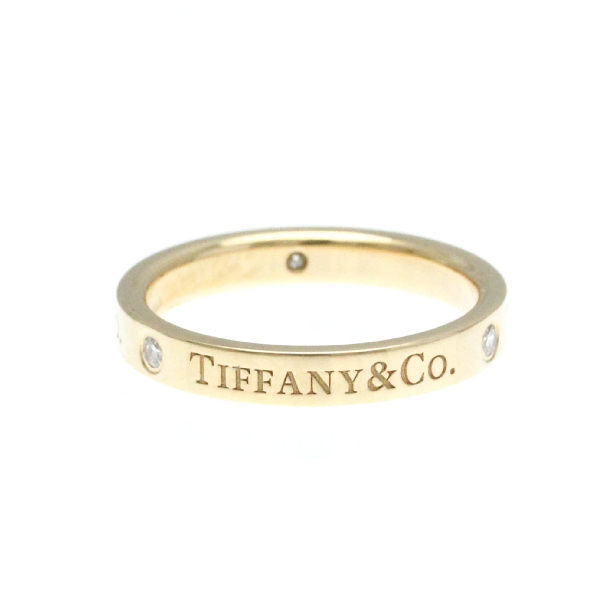 Tiffany Flat Band Ring Pink Gold (18K) Fashion Diamond Band Ring Carat/0.07 Pink Gold