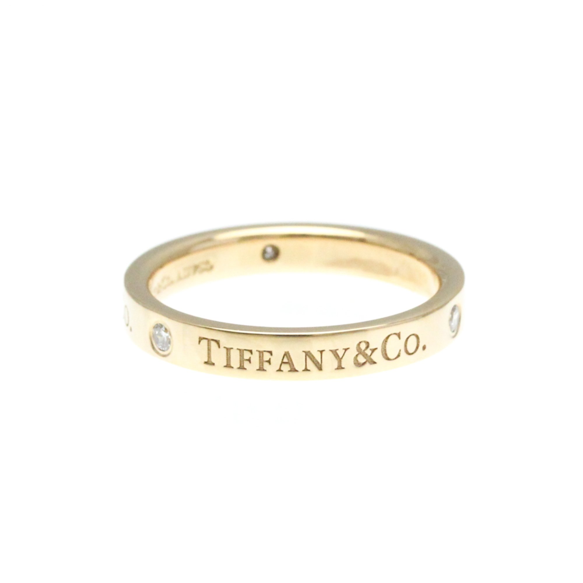 Tiffany Flat Band Ring Pink Gold (18K) Fashion Diamond Band Ring Carat/0.07 Pink Gold