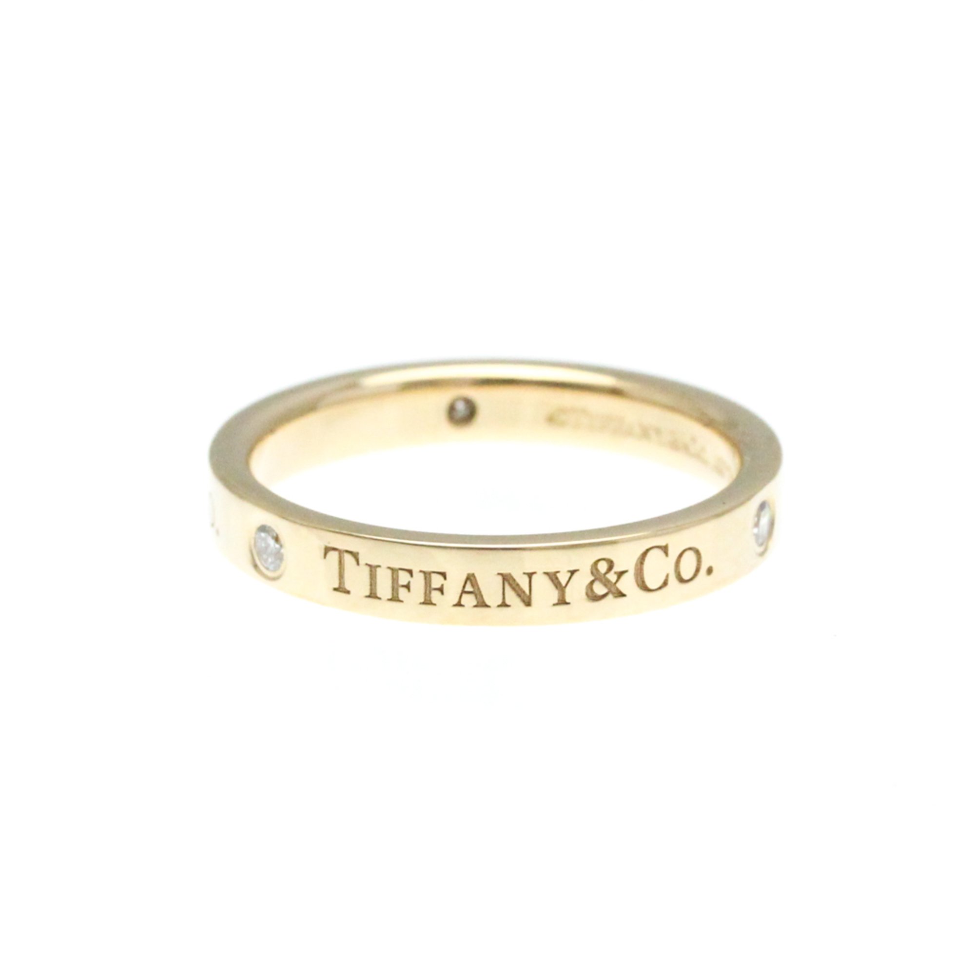 Tiffany Flat Band Ring Pink Gold (18K) Fashion Diamond Band Ring Carat/0.07 Pink Gold