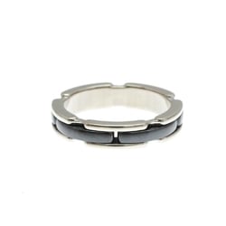 Chanel Ultra Collection Ring Small Size Ceramic,White Gold (18K) Fashion No Stone Band Ring Silver