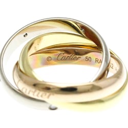 Cartier Trinity De Cartier 5P Diamond Ring Pink Gold (18K),White Gold (18K),Yellow Gold (18K) Fashion Diamond Band Ring Gold