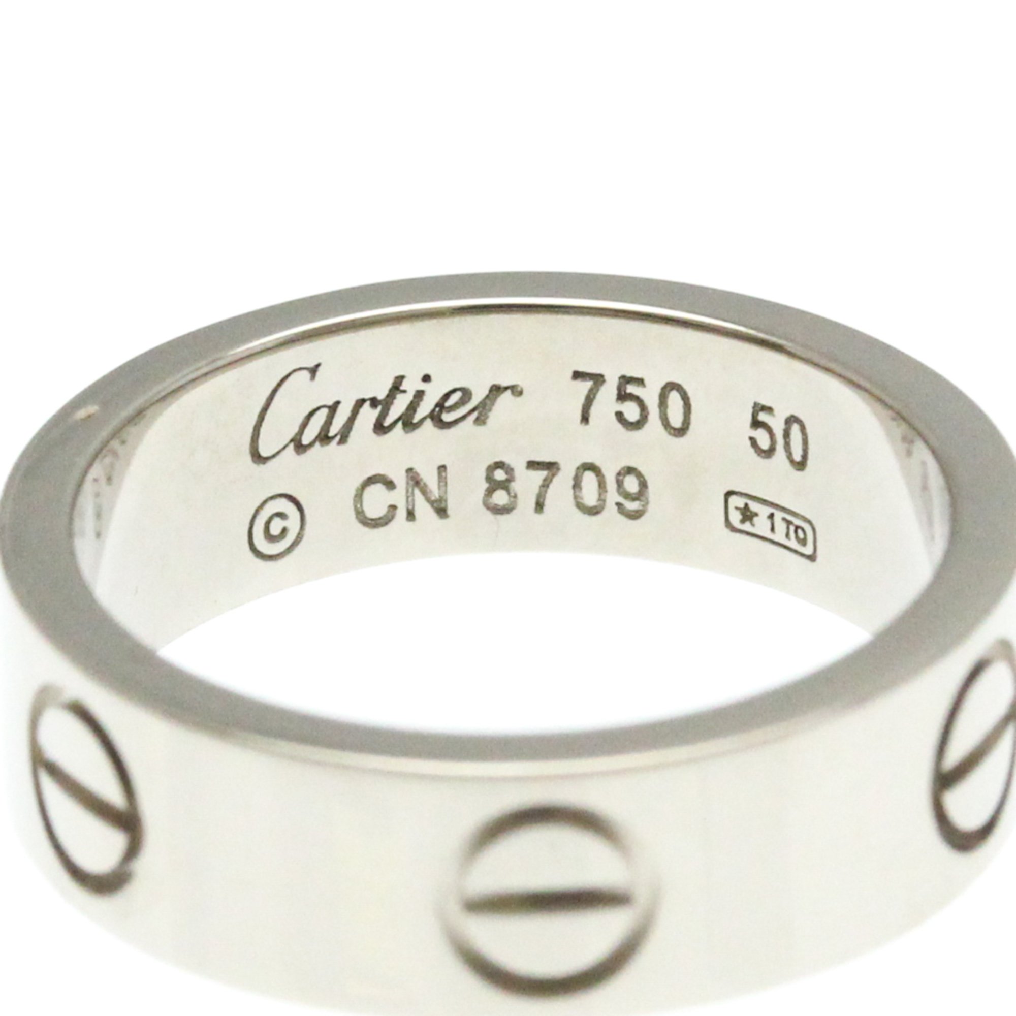 Cartier Love Love Ring White Gold (18K) Fashion No Stone Band Ring Silver