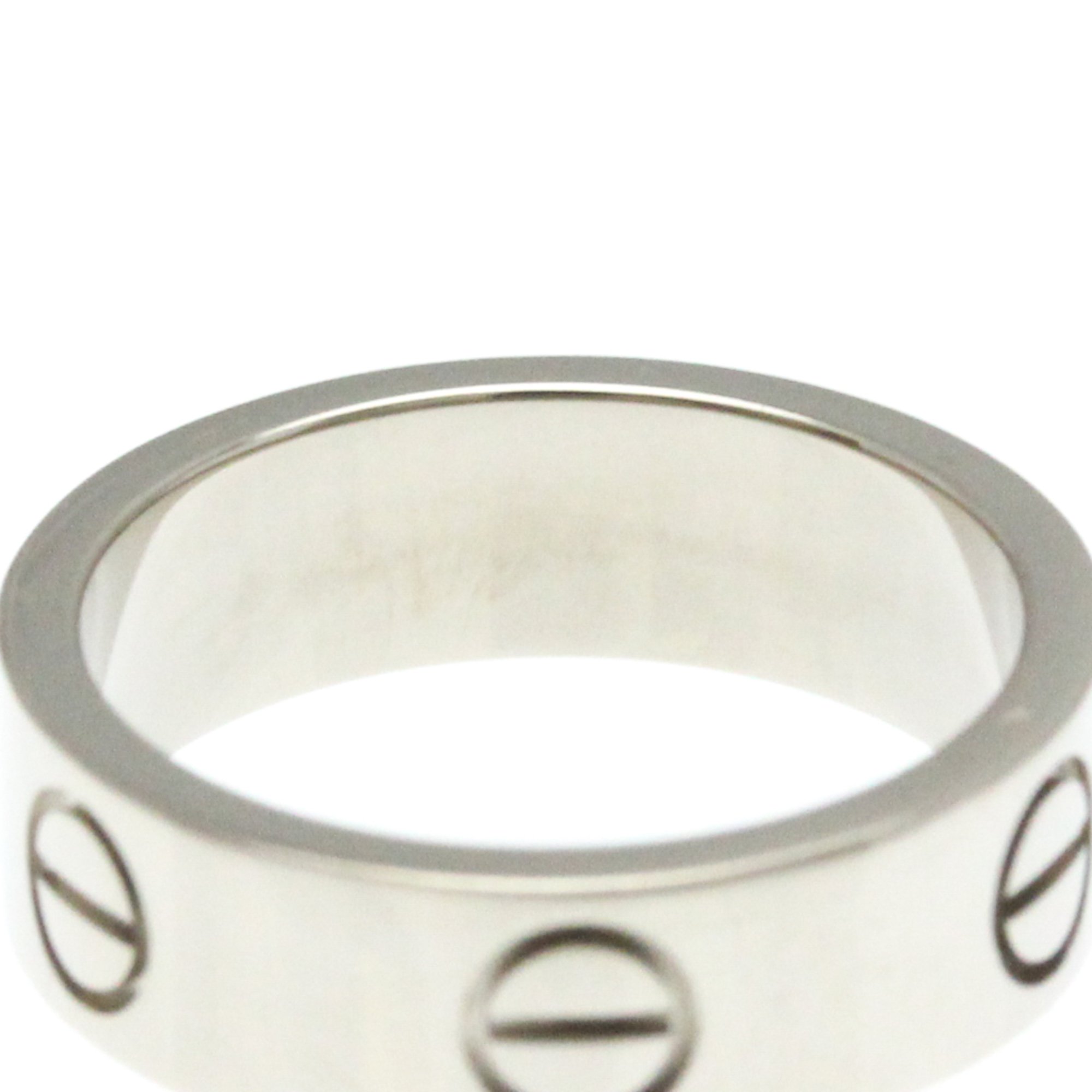 Cartier Love Love Ring White Gold (18K) Fashion No Stone Band Ring Silver