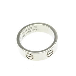 Cartier Love Love Ring White Gold (18K) Fashion No Stone Band Ring Silver