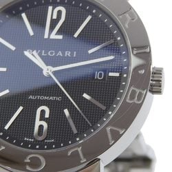 BVLGARI Wristwatch cal.220 BB42BSSD/BB42SSAUTO Stainless steel Automatic Black dial Bvlgari Men's