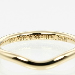 Tiffany TIFFANY&Co. Curved band size 9 ring 2mm model K18YG yellow gold approx. 2.29g