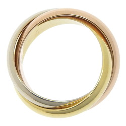 Cartier Trinity size 8 ring, 3-row K18 yellow gold YG/PG/WG, approx. 10.2g for women