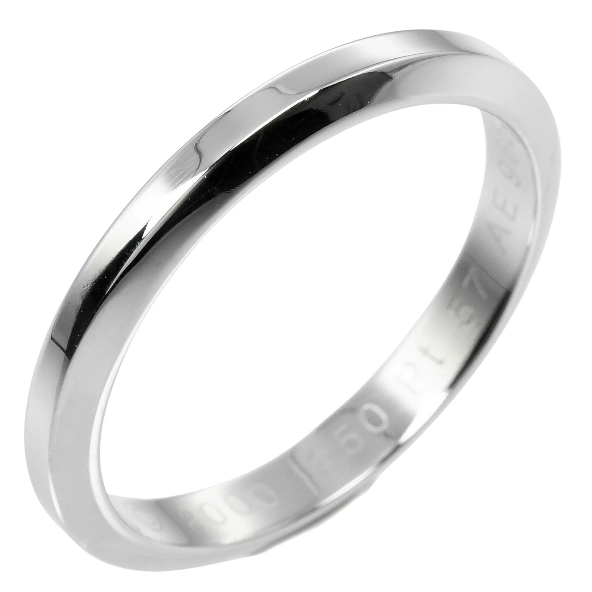 Cartier Declaration Ring, Size 16.5, 3mm Model, Pt950 Platinum, CARTIER, Approx. 5.23g