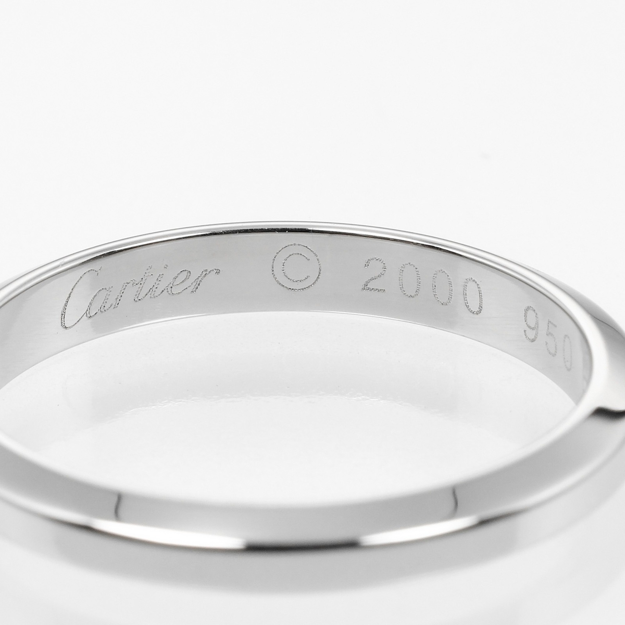 Cartier Declaration Ring, Size 16.5, 3mm Model, Pt950 Platinum, CARTIER, Approx. 5.23g