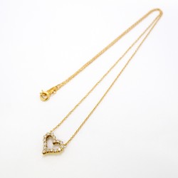 Tiffany Necklace Sentimental Heart Diamond K18YG Yellow Gold Ladies