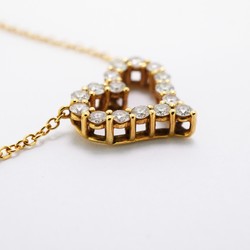 Tiffany Necklace Sentimental Heart Diamond K18YG Yellow Gold Ladies