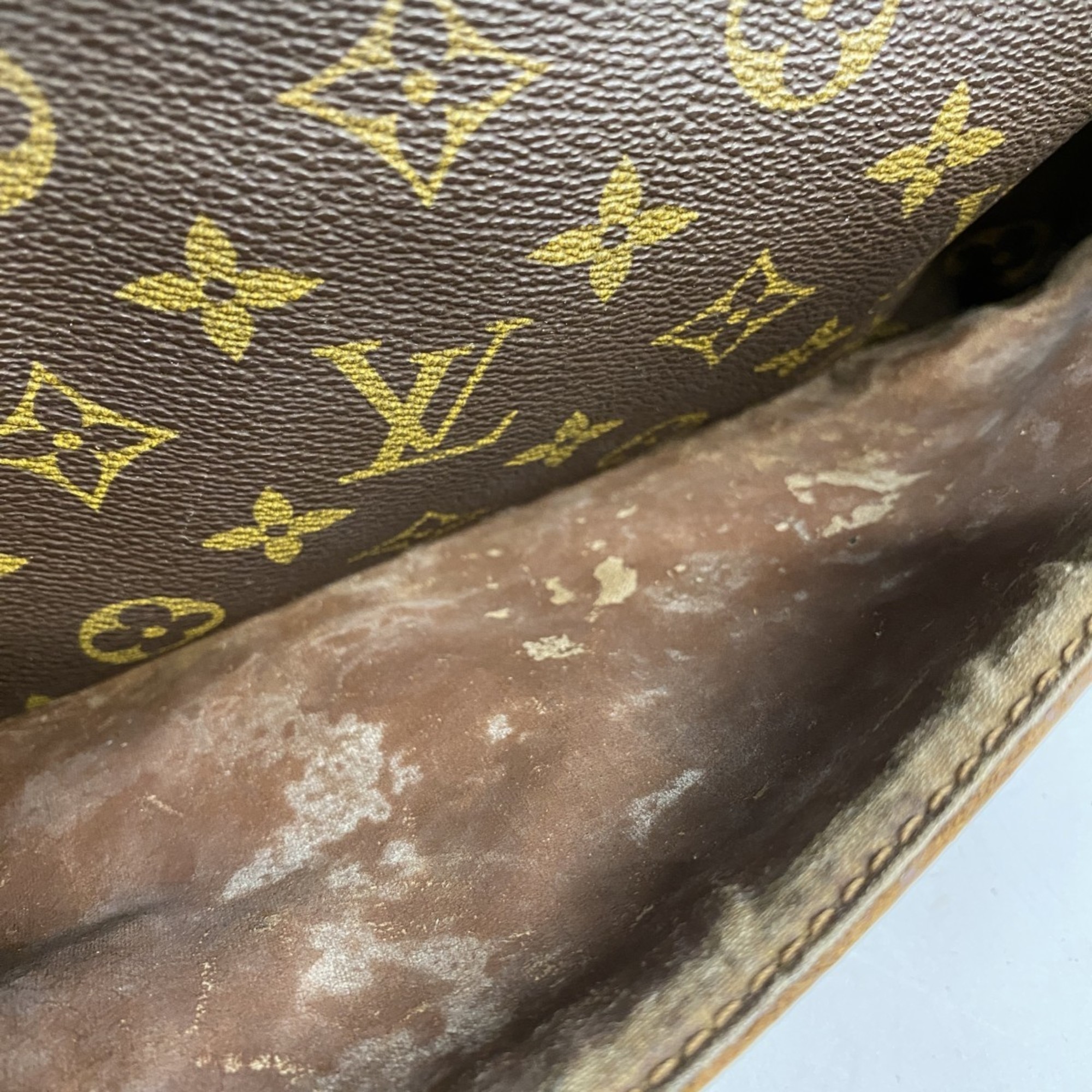 Louis Vuitton Clutch Bag Monogram Compiegne 28 M51845 Brown Men's Women's