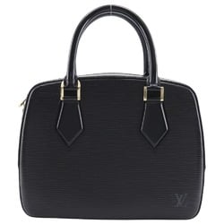 Louis Vuitton LOUIS VUITTON Sablon Handbag M52042 Epi Leather Noir 2001 Black TH0041 A5 Double Women's