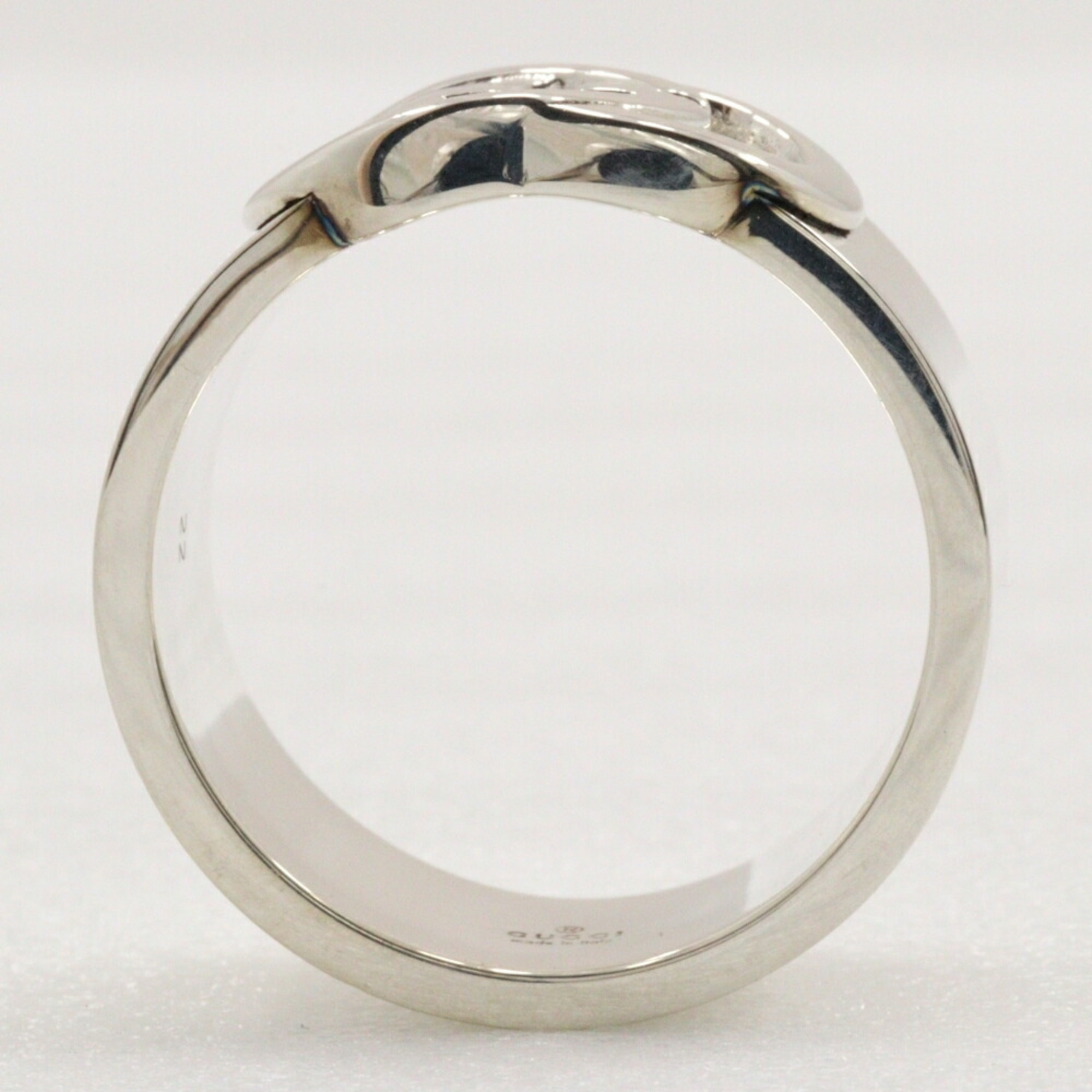 Gucci Interlocking G size 21 ring, 925 silver, approx. 10.9g for men