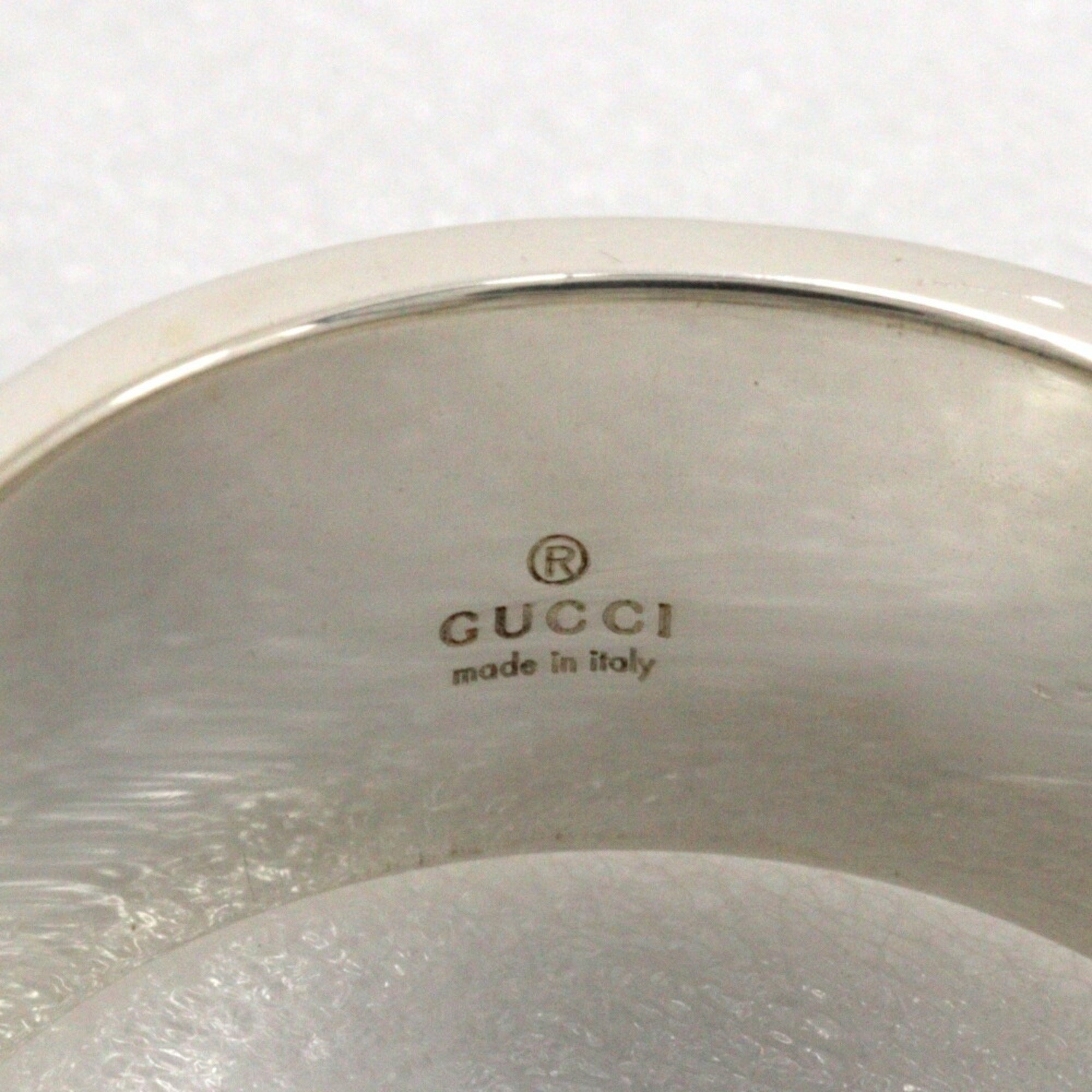 Gucci Interlocking G size 21 ring, 925 silver, approx. 10.9g for men