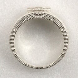 Gucci Interlocking G size 17 ring, 925 silver, approx. 9.4g for men