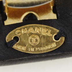 Chanel CHANEL Turnlock Barrette Coco Mark Calfskin Black Turn lock Women's