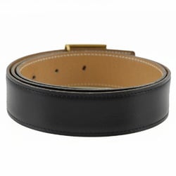 Hermes HERMES Cadena Buckle Belt Reversible Calf 1994 Black/Brown 〇X Men's