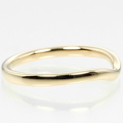 Tiffany TIFFANY&Co. Curved band size 8.5 ring 2mm model K18YG yellow gold approx. 2g