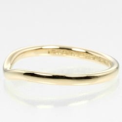 Tiffany TIFFANY&Co. Curved band size 8.5 ring 2mm model K18YG yellow gold approx. 2g