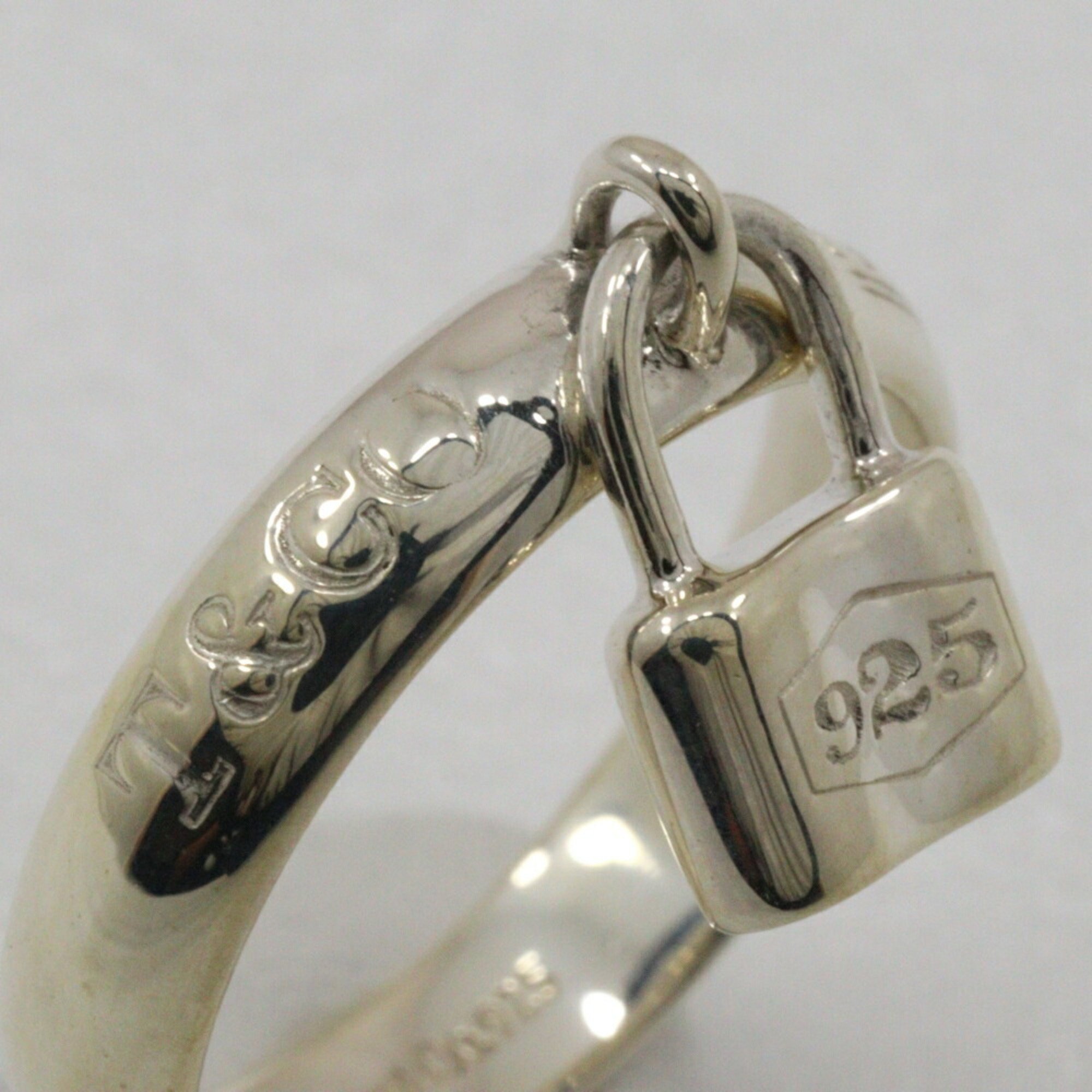 Tiffany TIFFANY&Co. 1837 Lock size 9.5 ring, silver 925, approx. 3.5g, Lock, ladies