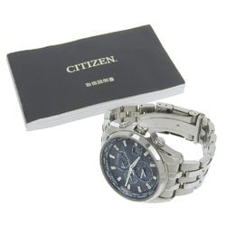 CITIZEN Eco-Drive Watch Limited Edition H820-T021697 Stainless Steel Solar Radio Navy Dial Eco Drive Men's