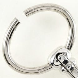 Hermes HERMES Curiosite Keychain Key Motif x Ag800 Silver Curiotite Unisex