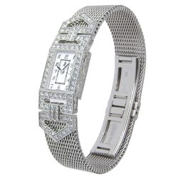 AUDEMARS PIGUET Charles Stone watch cal.2601 67025BC/Z/1068BC K18 white gold x diamond quartz analog display dial ladies