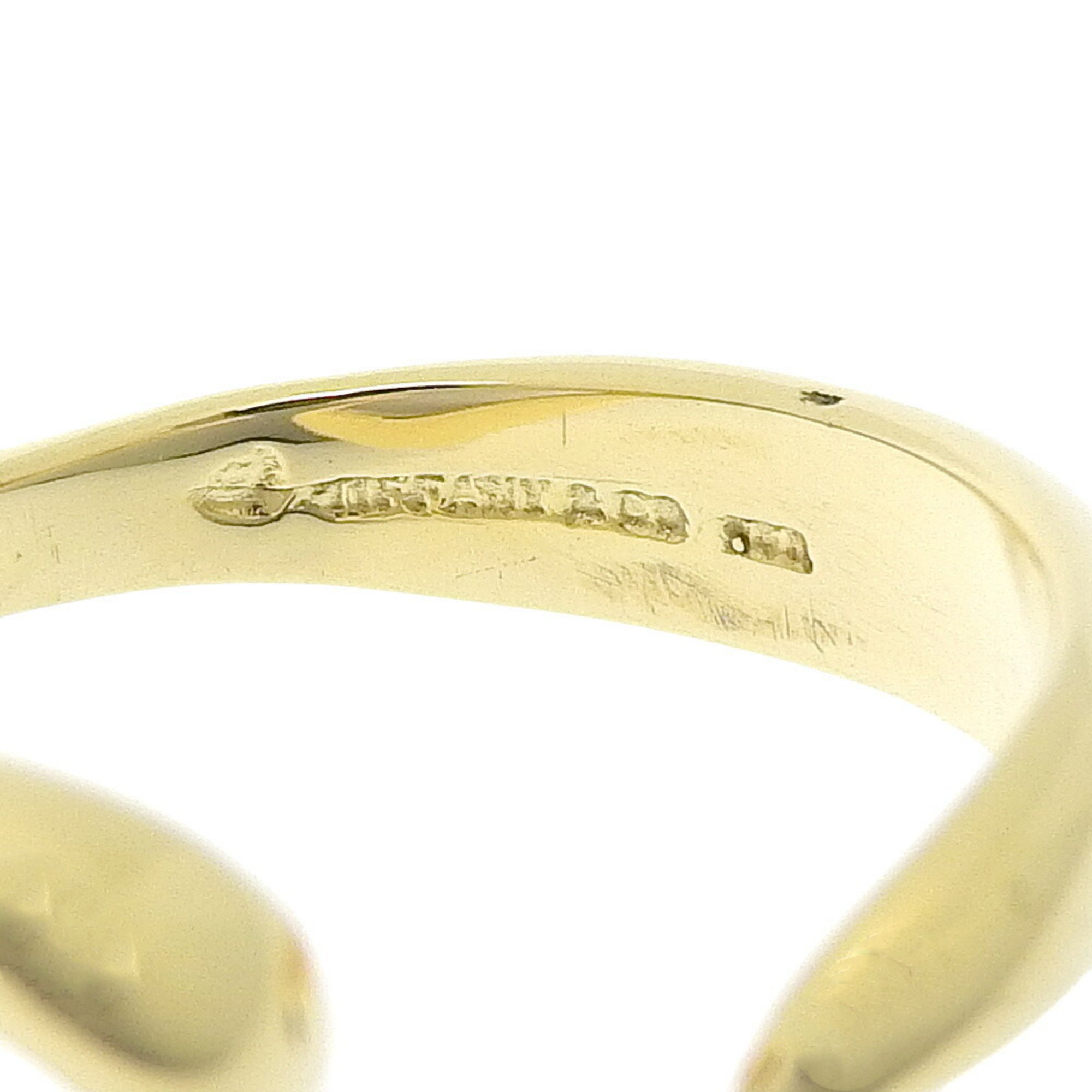 Tiffany TIFFANY&Co. Heart size 9.5 ring Elsa Peretti K18 yellow gold heart approx. 7.8g Open ladies