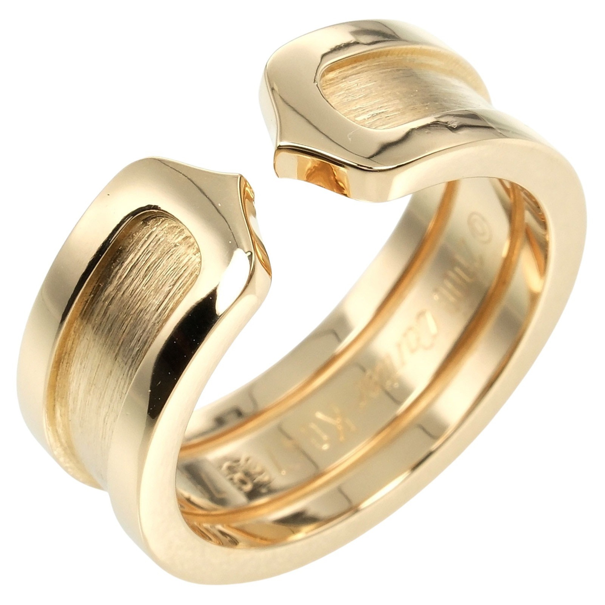 Cartier 2C size 8 ring, K18YG yellow gold, approx. 7.15g