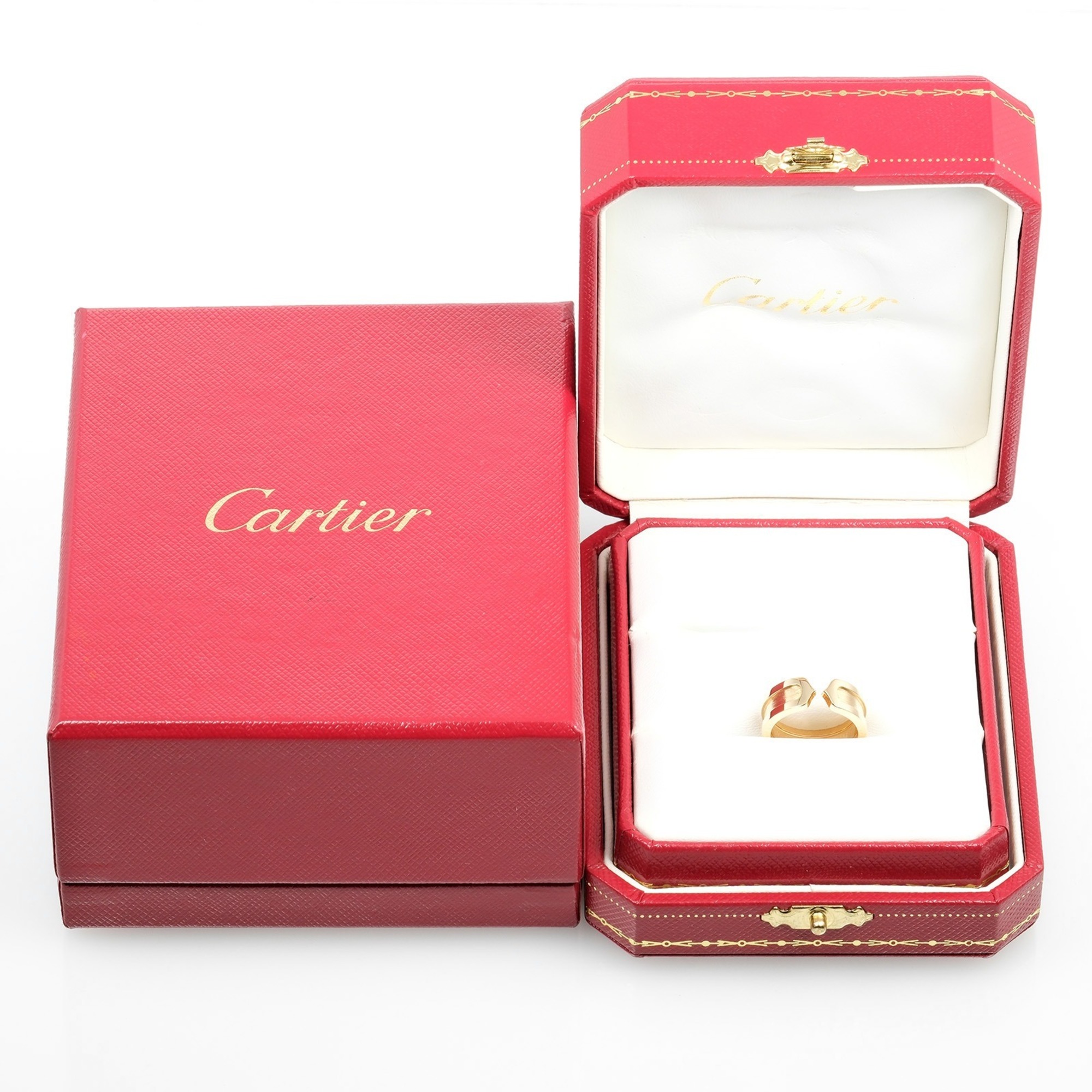 Cartier 2C size 8 ring, K18YG yellow gold, approx. 7.15g