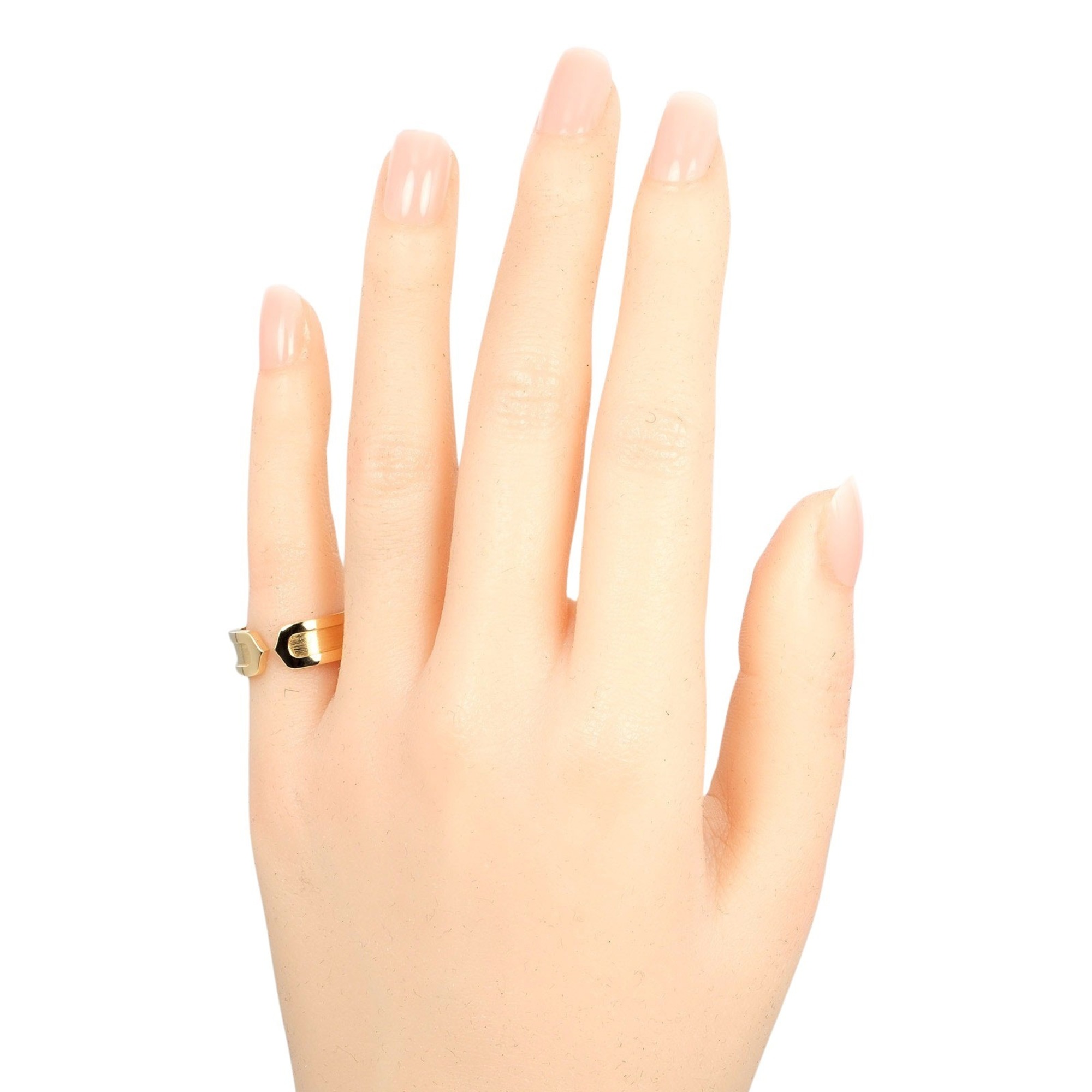 Cartier 2C size 8 ring, K18YG yellow gold, approx. 7.15g