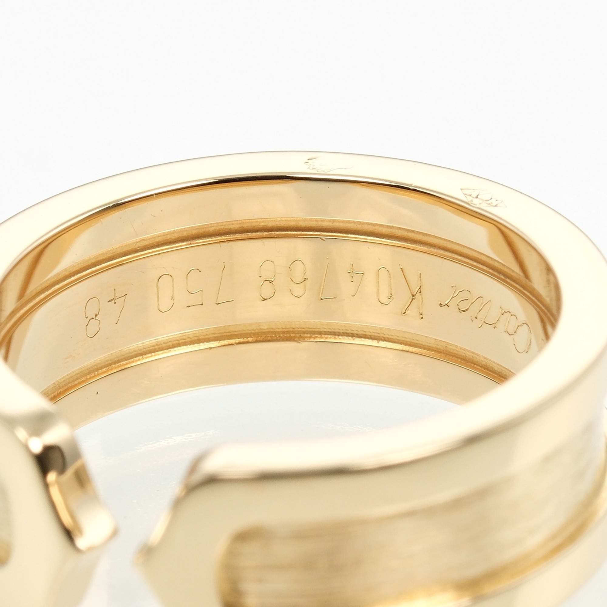 Cartier 2C size 8 ring, K18YG yellow gold, approx. 7.15g