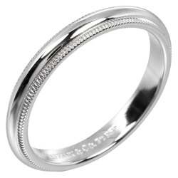 Tiffany & Co. Together Milgrain Ring Size 15 3mm Band Pt950 Platinum Approx. 5.22g