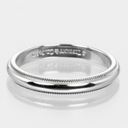 Tiffany & Co. Together Milgrain Ring Size 15 3mm Band Pt950 Platinum Approx. 5.22g