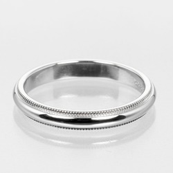 Tiffany & Co. Together Milgrain Ring Size 15 3mm Band Pt950 Platinum Approx. 5.22g