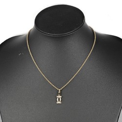 Cartier 2C Charm Necklace K18YG Yellow Gold Diamond Approx. 9.69g