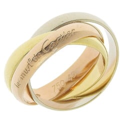 Cartier Trinity size 9.5 ring, K18 gold YG/PG/WG, approx. 7.0g for women